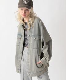 FOREVER 21 | 【2025SS】加工デニムGジャン(デニムジャケット)