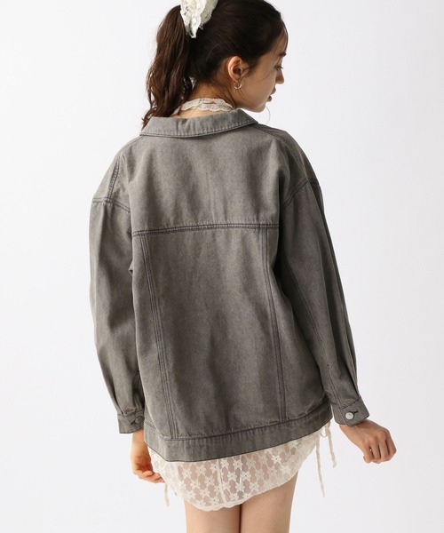 FOREVER 21(フォーエバー トゥエンティーワン)の「【2025SS】加工デニムGジャン(デニムジャケット・レディース・グレー/ブルー/ライトブルー/ネイビー・FREE)」の14枚目の写真