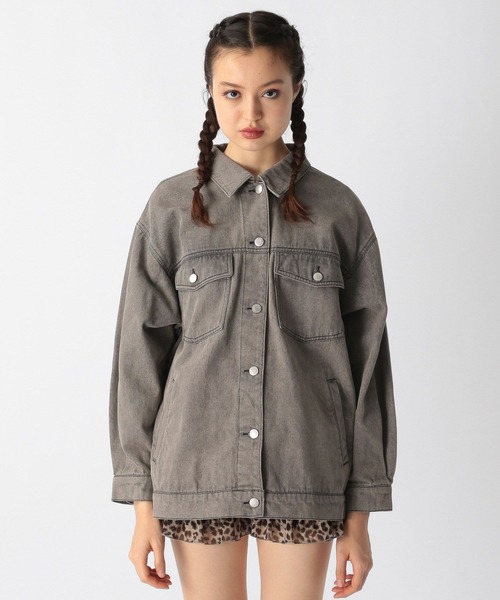 FOREVER 21(フォーエバー トゥエンティーワン)の「【2025SS】加工デニムGジャン(デニムジャケット・レディース・グレー/ブルー/ライトブルー/ネイビー・FREE)」の22枚目の写真