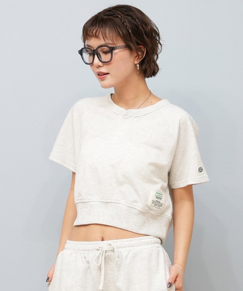 DISCUS ATHLETIC(ディスカス アスレチック)の「DISCUS ATHLETIC/ディスカスアスレチック スウェットTシャツ/セットアップ 5287-5607(Tシャツ/カットソー・レディース・オートミール/スミクロ/ライトブルー・M/L)」の3枚目の写真