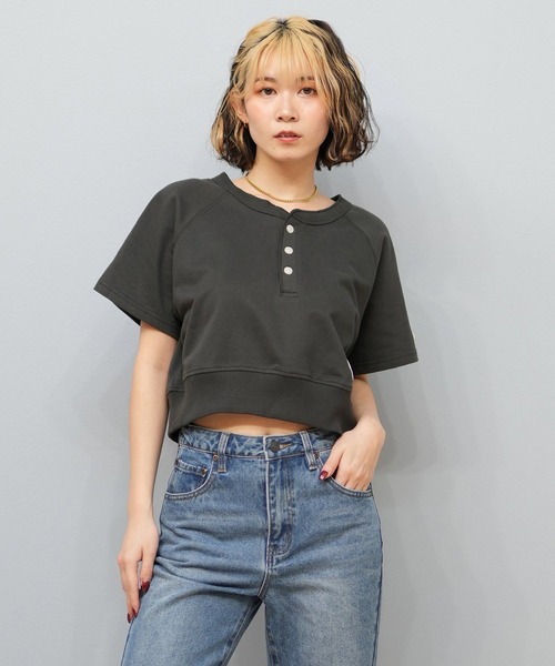 DISCUS ATHLETIC(ディスカス アスレチック)の「DISCUS ATHLETIC/ディスカスアスレチック スウェットTシャツ/セットアップ 5287-5607(Tシャツ/カットソー・レディース・オートミール/スミクロ/ライトブルー・M/L)」の5枚目の写真