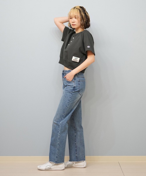 DISCUS ATHLETIC(ディスカス アスレチック)の「DISCUS ATHLETIC/ディスカスアスレチック スウェットTシャツ/セットアップ 5287-5607(Tシャツ/カットソー・レディース・オートミール/スミクロ/ライトブルー・M/L)」の9枚目の写真