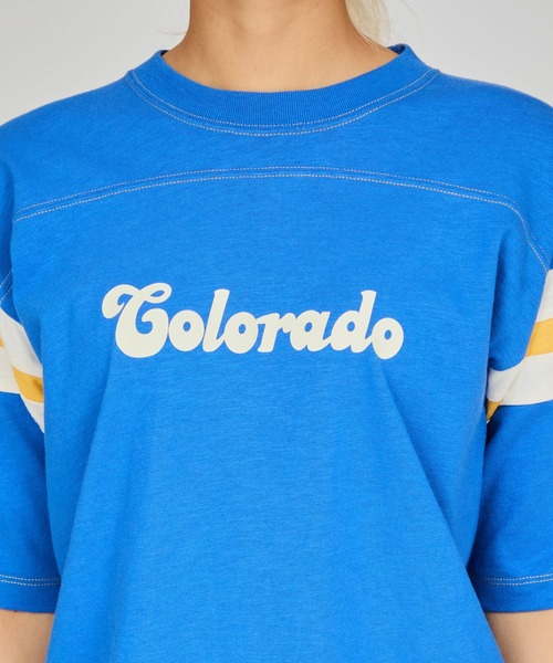 Champion(チャンピオン)の「【Champion/チャンピオン】レディース ショートスリーブTシャツ(Tシャツ/カットソー・レディース・ブルー系その他2/ブルー系その他3/イエロー系その他3/ライトホワイト・LARGE/MEDIUM)」の13枚目の写真