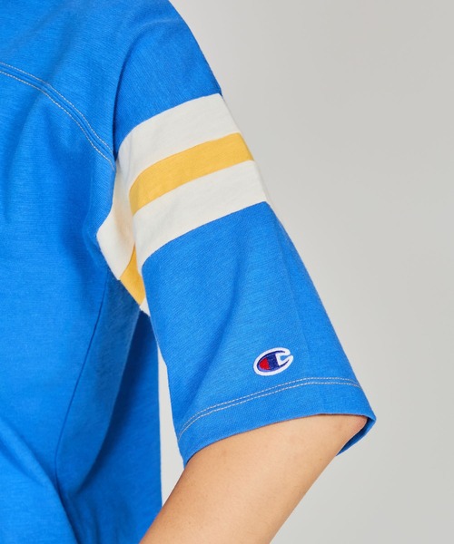 Champion(チャンピオン)の「【Champion/チャンピオン】レディース ショートスリーブTシャツ(Tシャツ/カットソー・レディース・ブルー系その他2/ブルー系その他3/イエロー系その他3/ライトホワイト・LARGE/MEDIUM)」の14枚目の写真