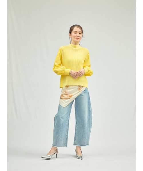 DOLLUPOOPS（ドールアップウップス）の「2WAYニット×ブラウストップス（シャツ/ブラウス・レディース・オフホワイト/ブラック/イエロー・38）」の11枚目の写真