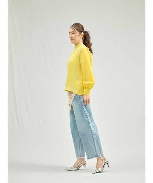 DOLLUPOOPS（ドールアップウップス）の「2WAYニット×ブラウストップス（シャツ/ブラウス・レディース・オフホワイト/ブラック/イエロー・38）」の14枚目の写真