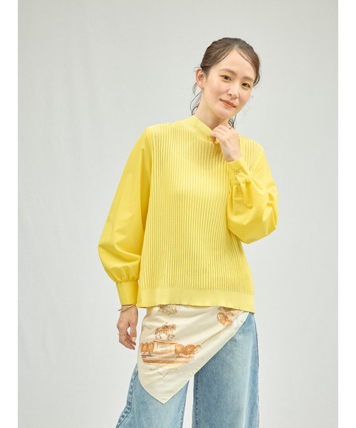 DOLLUPOOPS（ドールアップウップス）の「2WAYニット×ブラウストップス（シャツ/ブラウス・レディース・オフホワイト/ブラック/イエロー・38）」の15枚目の写真