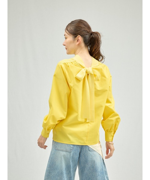 DOLLUPOOPS（ドールアップウップス）の「2WAYニット×ブラウストップス（シャツ/ブラウス・レディース・オフホワイト/ブラック/イエロー・38）」の17枚目の写真