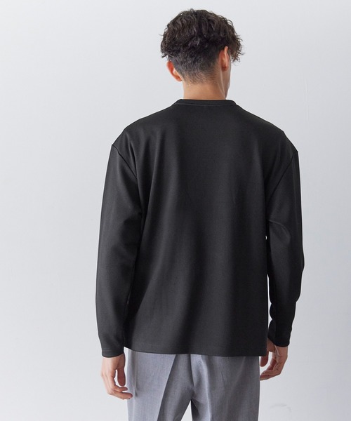 coca（coca）（コカ）の「変形ワッフルクルーネック長袖（スウェット・メンズ・ブラック/グレー・M/XL/L）」の6枚目の写真