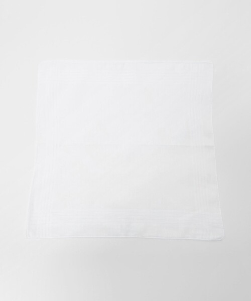 UNITED ARROWS（ユナイテッドアローズ）の「ポケットチーフ（ポケットチーフ・メンズ・ホワイト・FREE）」の2枚目の写真