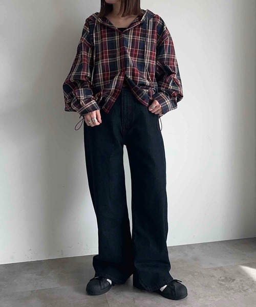 apres jour mignon(アプレジュールミニョン)の「ハートロゴデニム【ZOZOTOWN限定アイテム】(デニムパンツ・レディース・インディゴブルー/ベージュ系その他・X-LARGE/MEDIUM/SMALL/LARGE)」の8枚目の写真