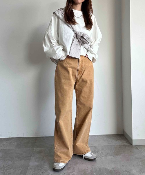 apres jour mignon(アプレジュールミニョン)の「ハートロゴデニム【ZOZOTOWN限定アイテム】(デニムパンツ・レディース・インディゴブルー/ベージュ系その他・X-LARGE/MEDIUM/SMALL/LARGE)」の16枚目の写真