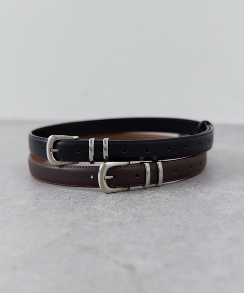 HANNE(アン)の「フェイクレザーベルト(ベルト・レディース・ブラック/ブラウン・FREE)」の1枚目の写真