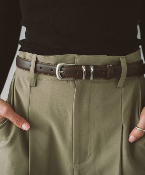 HANNE(アン)の「フェイクレザーベルト(ベルト・レディース・ブラック/ブラウン・FREE)」の8枚目の写真