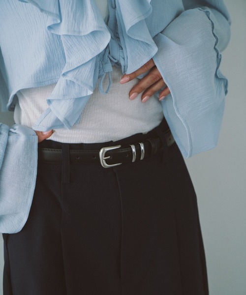 HANNE(アン)の「フェイクレザーベルト(ベルト・レディース・ブラック/ブラウン・FREE)」の4枚目の写真