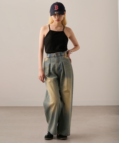 MAGASIN DE MODE Onjna(マガジンデモードオンジェナ )の「【MAGASIN DE MODE Onjna】Glitter back cross camisole / ラメバッククロス カップ付きキャミソール DTK(キャミソール・レディース・ブラック/オフホワイト/シルバー/ブラウン・FREE)」の10枚目の写真