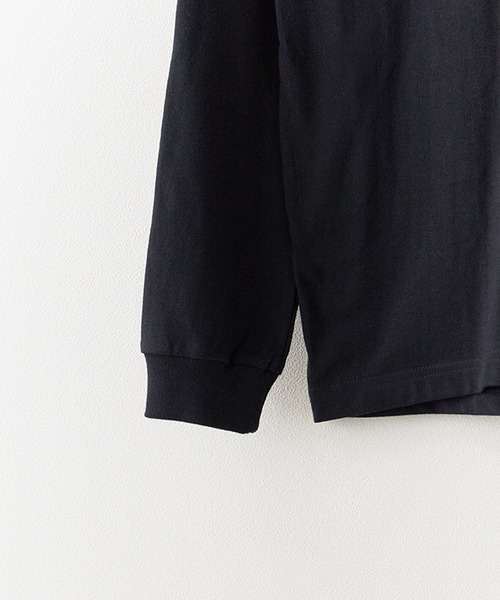 HANES(ヘインズ)の「Hanes/ヘインズ BEEFY L/S T-SHIRT Tシャツ(Tシャツ/カットソー・メンズ・ホワイト/ブラック/グレー/ネイビー・M/L/XL/S)」の6枚目の写真