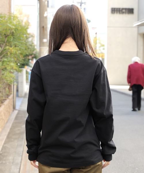 HANES(ヘインズ)の「Hanes/ヘインズ BEEFY L/S T-SHIRT Tシャツ(Tシャツ/カットソー・メンズ・ホワイト/ブラック/グレー/ネイビー・M/L/XL/S)」の16枚目の写真