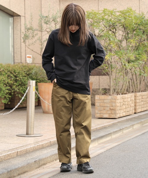 HANES(ヘインズ)の「Hanes/ヘインズ BEEFY L/S T-SHIRT Tシャツ(Tシャツ/カットソー・メンズ・ホワイト/ブラック/グレー/ネイビー・M/L/XL/S)」の13枚目の写真