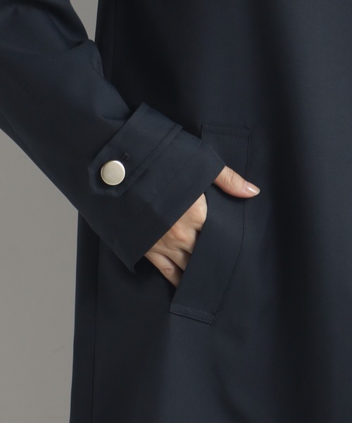 FOUND GOOD（ファウンドグッド）の「O/ハッスイノーカラーコート（ノーカラーコート・レディース・ネイビー/ベージュ・S/M/L）」の9枚目の写真