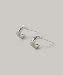 【汗や水に強い】〈ステンレス〉ニュアンスミニフープピアス