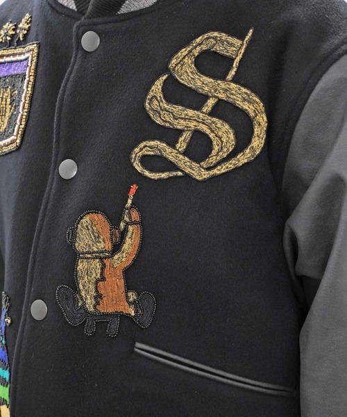 SHINYAKOZUKA（シンヤコヅカ）の「【SHINYAKOZUKA】 VERSITY（スタジャン・メンズ・ブラック・MEDIUM）」の11枚目の写真