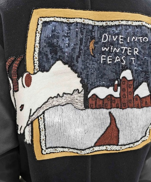 SHINYAKOZUKA（シンヤコヅカ）の「【SHINYAKOZUKA】 VERSITY（スタジャン・メンズ・ブラック・MEDIUM）」の14枚目の写真