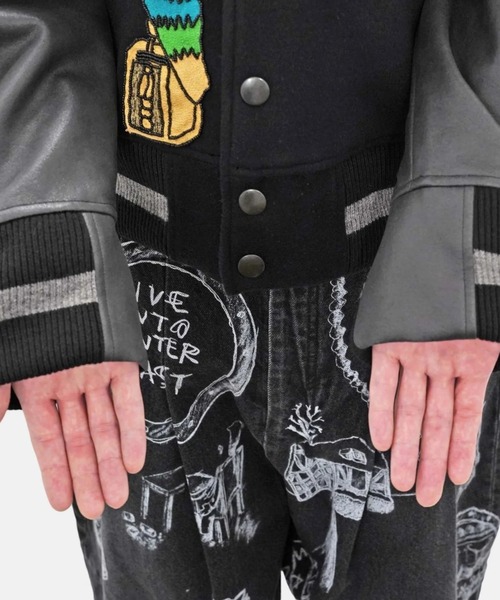 SHINYAKOZUKA（シンヤコヅカ）の「【SHINYAKOZUKA】 VERSITY（スタジャン・メンズ・ブラック・MEDIUM）」の15枚目の写真