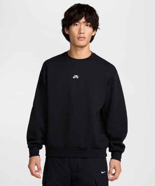 NIKE（ナイキ）の「ナイキ NIKE ナイキSB エッセンシャル ロゴ L/S クルー（スウェット・メンズ・ブラック/ブルー・LL/3L/S/M/L）」の2枚目の写真