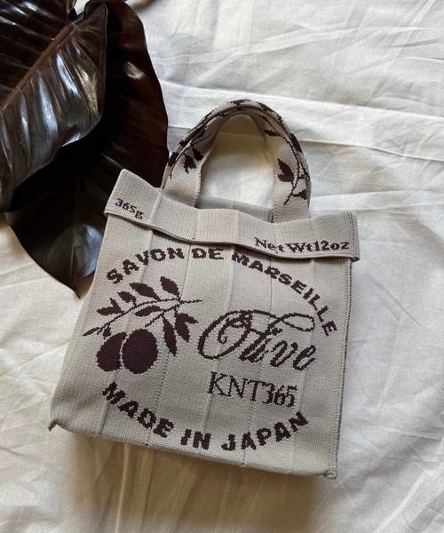 KNT365(ケイエヌティサンロクゴ)の「Co-Knitty Olive(ハンドバッグ・レディース・グリーン/ベージュ・FREE)」の2枚目の写真