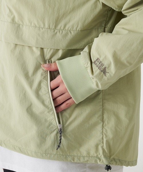 Eddie Bauer(エディーバウアー)の「軽量 ウィンドジャケット(ナイロンジャケット・レディース・ライム/ライトベージュ/ブラック・S/M/L/XL)」の18枚目の写真