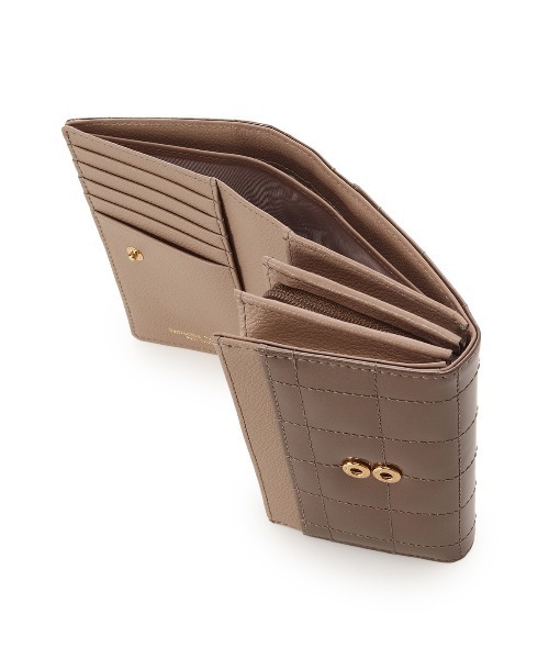 Samantha Thavasa Petit Choice（サマンサタバサ　プチチョイス）の「エナメルキルティング 二つ折り財布（財布・レディース・ラベンダー/ダルブルー系/グレイッシュベージュ・FREE）」の20枚目の写真