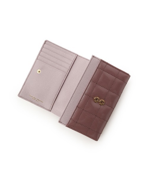 Samantha Thavasa Petit Choice（サマンサタバサ　プチチョイス）の「エナメルキルティング 二つ折り財布（財布・レディース・ラベンダー/ダルブルー系/グレイッシュベージュ・FREE）」の8枚目の写真