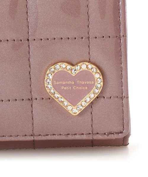 Samantha Thavasa Petit Choice（サマンサタバサ　プチチョイス）の「エナメルキルティング 二つ折り財布（財布・レディース・ラベンダー/ダルブルー系/グレイッシュベージュ・FREE）」の9枚目の写真
