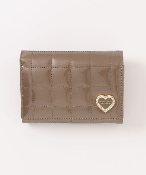 Samantha Thavasa Petit Choice（サマンサタバサ　プチチョイス）の「エナメルキルティング 二つ折り財布（財布・レディース・ラベンダー/ダルブルー系/グレイッシュベージュ・FREE）」の12枚目の写真