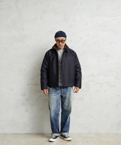 WAIPER.inc 忠実復刻 米軍 U.S.NAVY N-1 デッキジャケット 前期型 NAVY
