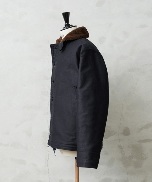WAIPER.inc(ワイパーインク)の「WAIPER.inc 忠実復刻 米軍 U.S.NAVY N-1 デッキジャケット 前期型 NAVY アルパカライニング MADE IN JAPAN【WP125】(ミリタリージャケット・メンズ・ネイビー・40/46/44/42/38)」の22枚目の写真