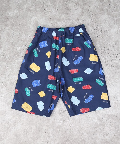 DILASH（ディラッシュ）の「ブロック柄5分丈パンツ（その他パンツ・キッズ・オフホワイト/ネイビー・80/90/100/110/120/130/140）」の2枚目の写真