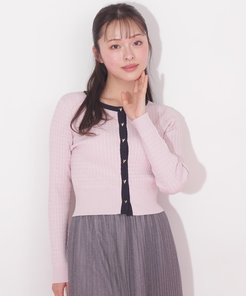 JILL by JILL STUART(ジルバイジルスチュアート)の「◇UVミニケーブルカーディガン(ニット/セーター・レディース・ホワイト系その他2/ブルー/ホワイト系その他/ピンク・FREE)」の4枚目の写真