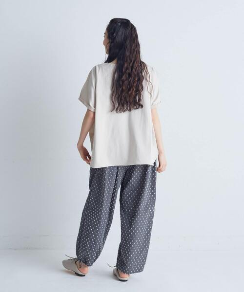 conges payes ADIEU TRISTESSE(コンジェ ペイエ アデュートリステス)の「布帛×ジャージバスクシャツ(シャツ/ブラウス・レディース・ベージュ/ブラック/ホワイト・38)」の14枚目の写真