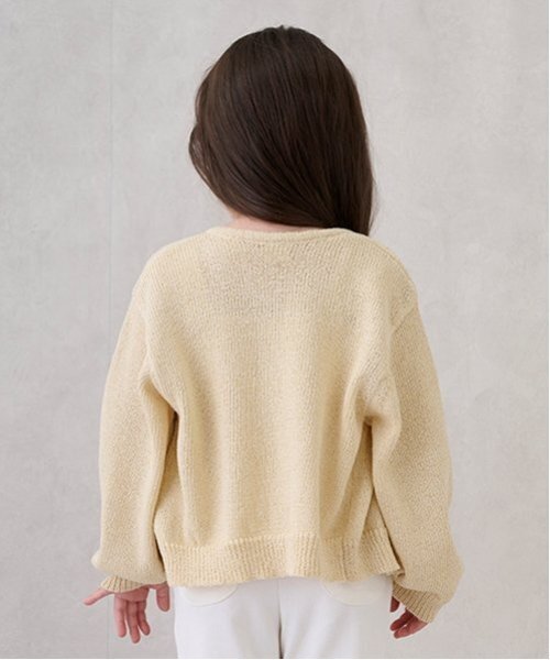 petit main（プティマイン）の「【リンク】ニットアンサンブル(キッズ)（アンサンブル・キッズ・キナリ/クリーム・M/S/L）」の7枚目の写真