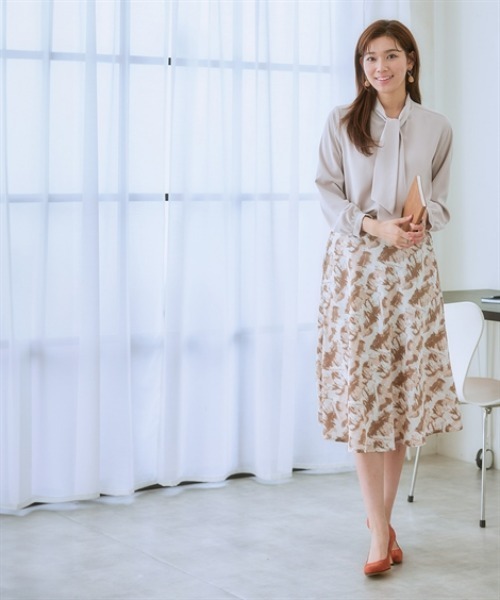7days Life Styling(セブンデイズライフスタイリング)の「マーブル柄フレアスカート<大きいサイズ有>(スカート・レディース・ブラック系/ブラウン系・S/M/L/LL/3L)」の12枚目の写真
