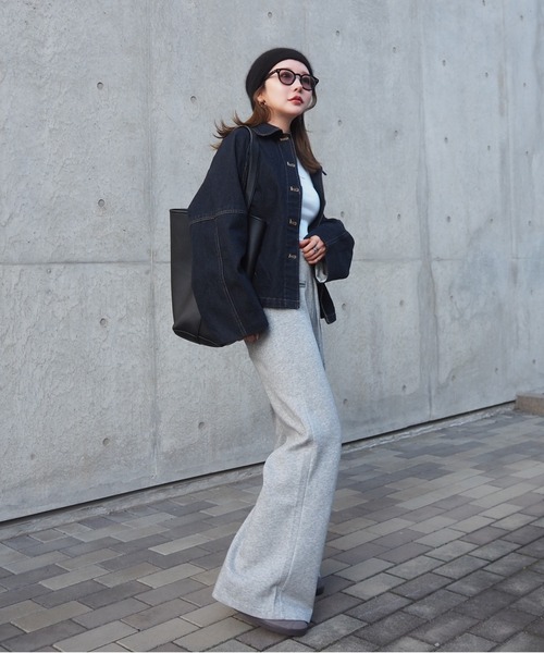 raglan sleeve denim jacket /袖 ロールアップ ラグランスリーブ