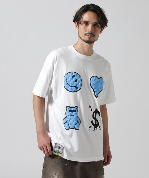 STUD MUFFIN(スタッドマフィン)の「STUD MUFFIN/スタッドマフィン/4モチーフ SS TEE(Tシャツ/カットソー・メンズ・ホワイト/ブラック・2/3/4)」の2枚目の写真