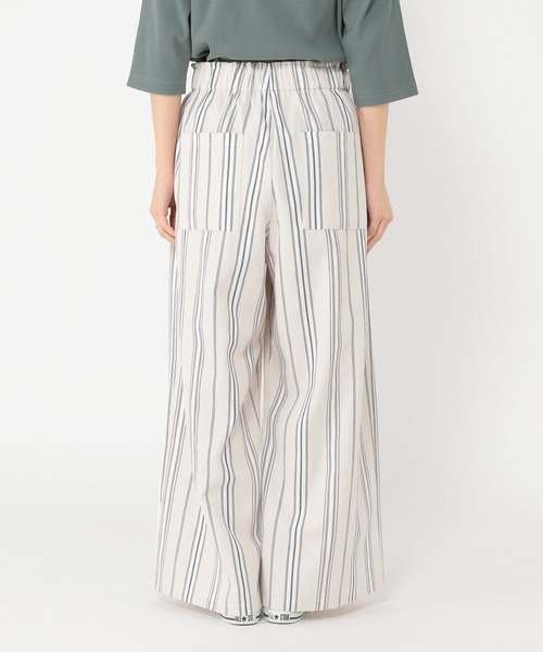 studio CLIP（スタディオクリップ）の「ドビーストライプイージーパンツ[プチサイズあり]（その他パンツ・レディース・ブラック/アイボリー/ベージュ/ライトグリーン・PF/FREE）」の15枚目の写真