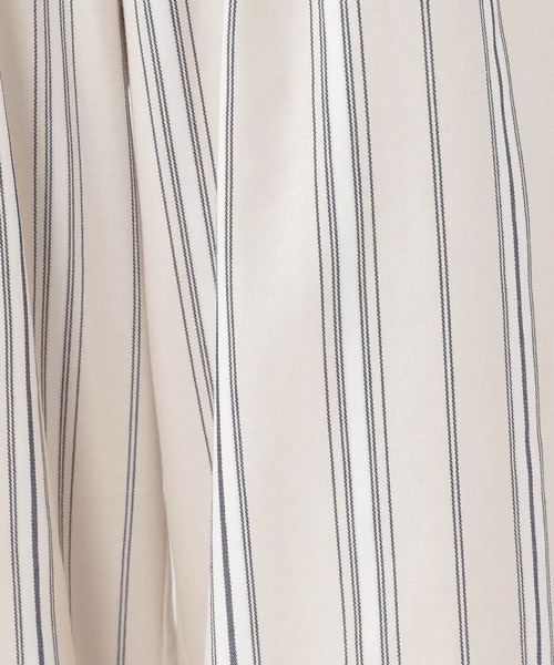 studio CLIP（スタディオクリップ）の「ドビーストライプイージーパンツ[プチサイズあり]（その他パンツ・レディース・ブラック/アイボリー/ベージュ/ライトグリーン・PF/FREE）」の8枚目の写真