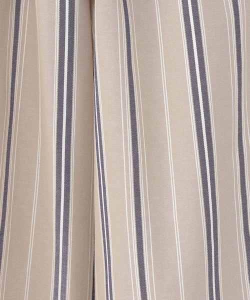 studio CLIP（スタディオクリップ）の「ドビーストライプイージーパンツ[プチサイズあり]（その他パンツ・レディース・ブラック/アイボリー/ベージュ/ライトグリーン・PF/FREE）」の7枚目の写真