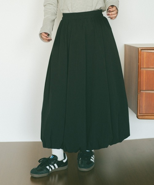VANNIE U(ヴァニーユー)の「バルーンロングスカート(スカート・レディース・ブラック/ホワイト・FREE)」の9枚目の写真