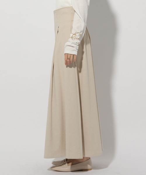 Elura(エルーラ)の「リネン混フレアスカート/316568(スカート・レディース・ライトベージュ/チャコールグレー・FREE)」の13枚目の写真