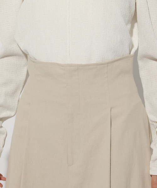 Elura(エルーラ)の「リネン混フレアスカート/316568(スカート・レディース・ライトベージュ/チャコールグレー・FREE)」の15枚目の写真